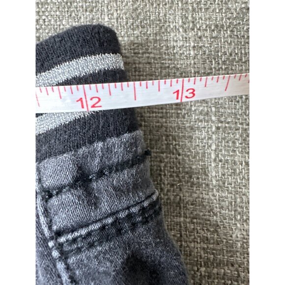 Jordache Girls Black Skinny Jeans With Striped Elastic Waistband Size 14 Slim - Picture 7 of 8